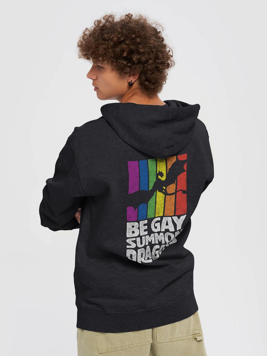Be Gay. Summon Dragons. Pride Unisex Zip-Up Hoodie product image (23)