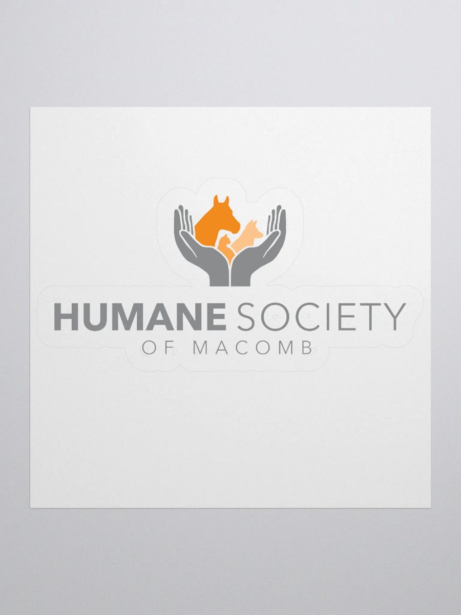 Humane Society of Macomb Logo Sticker product image (3)