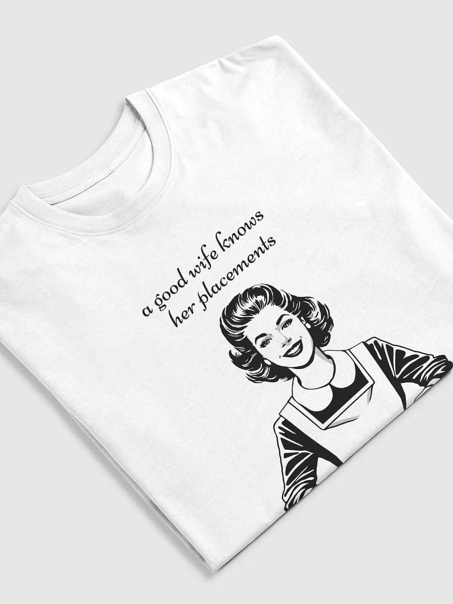 A good wife knows her place(ments) - Premium Tee [Men's Sizing] product image (5)