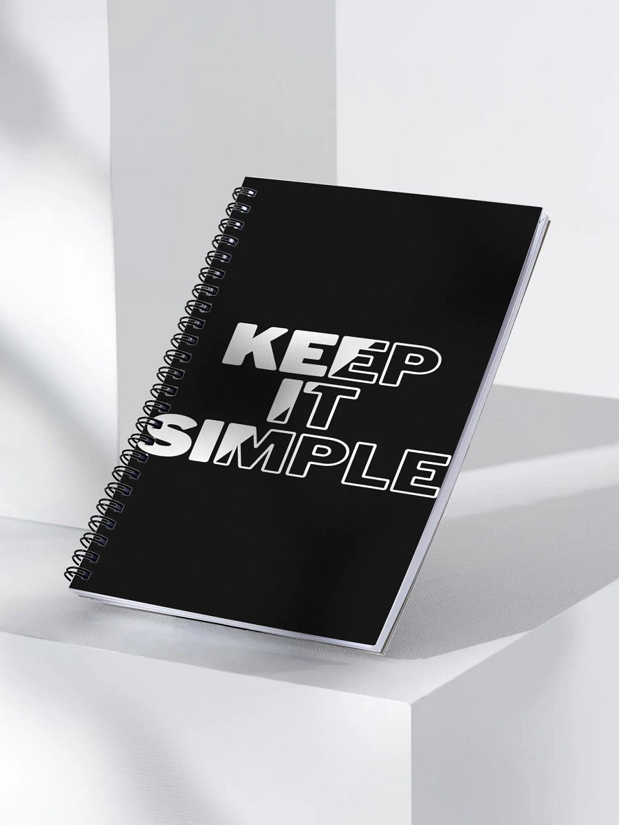 Simplicity Rules Spiral Notebook product image (3)