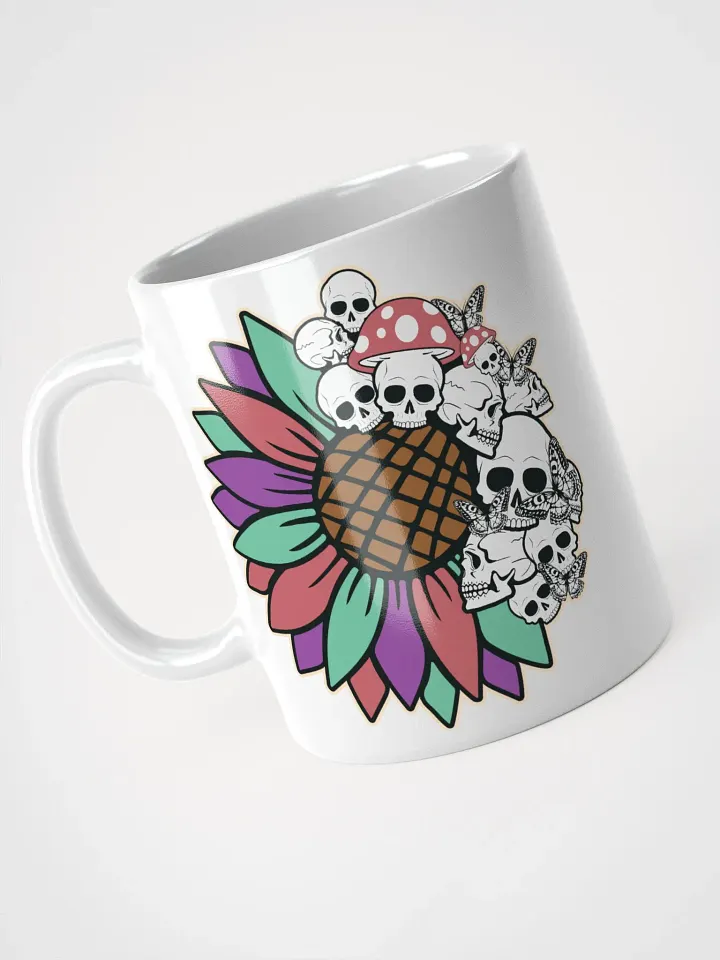 Rainbow Sunflower Skulls Mug product image (2)