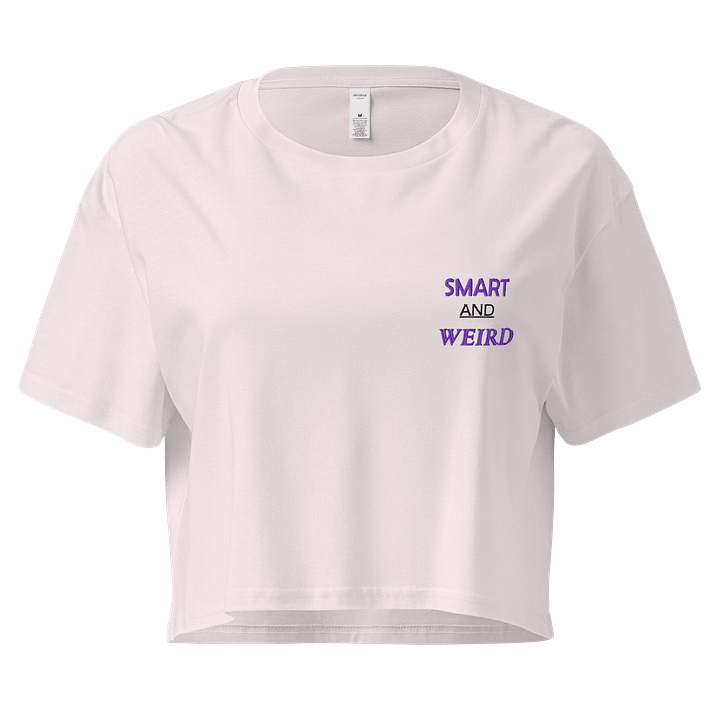 SMART & WEIRD (EMBROIDERED) Crop Top product image (13)
