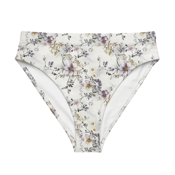 Wildflower Recycled High-Waisted Bikini Bottoms – Gentle Bloom, Confident Energy product image (1)