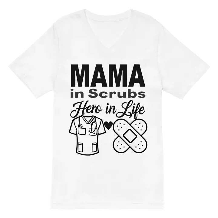 MAMA in Scrubs V-Neck Tee product image (2)
