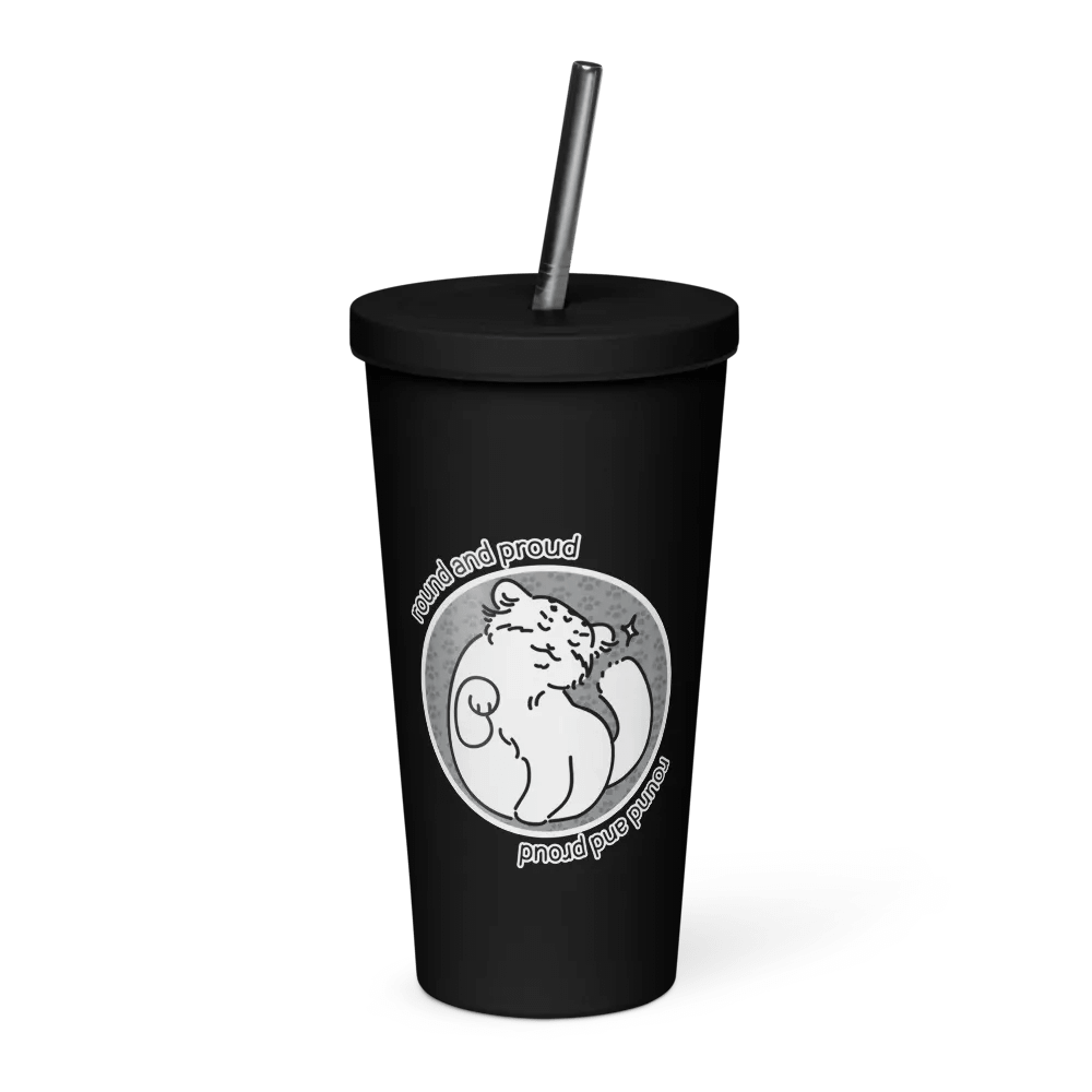 Round and Proud Manul Pride Unlabeled Version - Insulated Tumbler product image (1)
