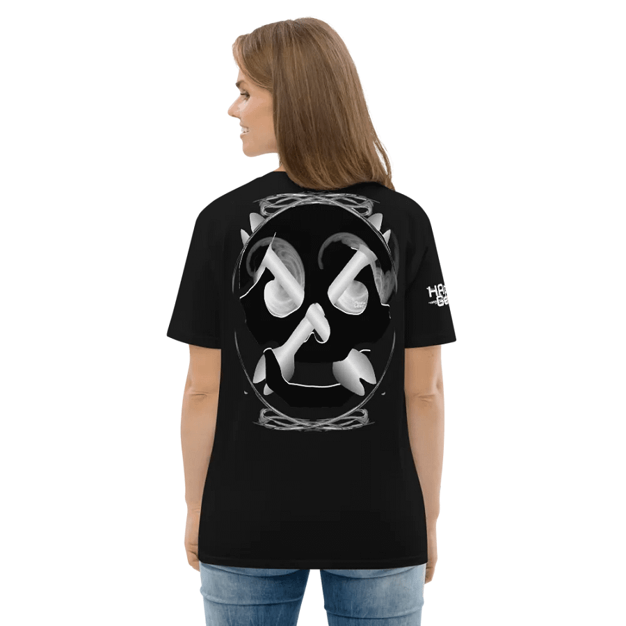 Skull and Bones Inside Design and Smoke in eye's - Organic Cotton T-Shirt product image (6)