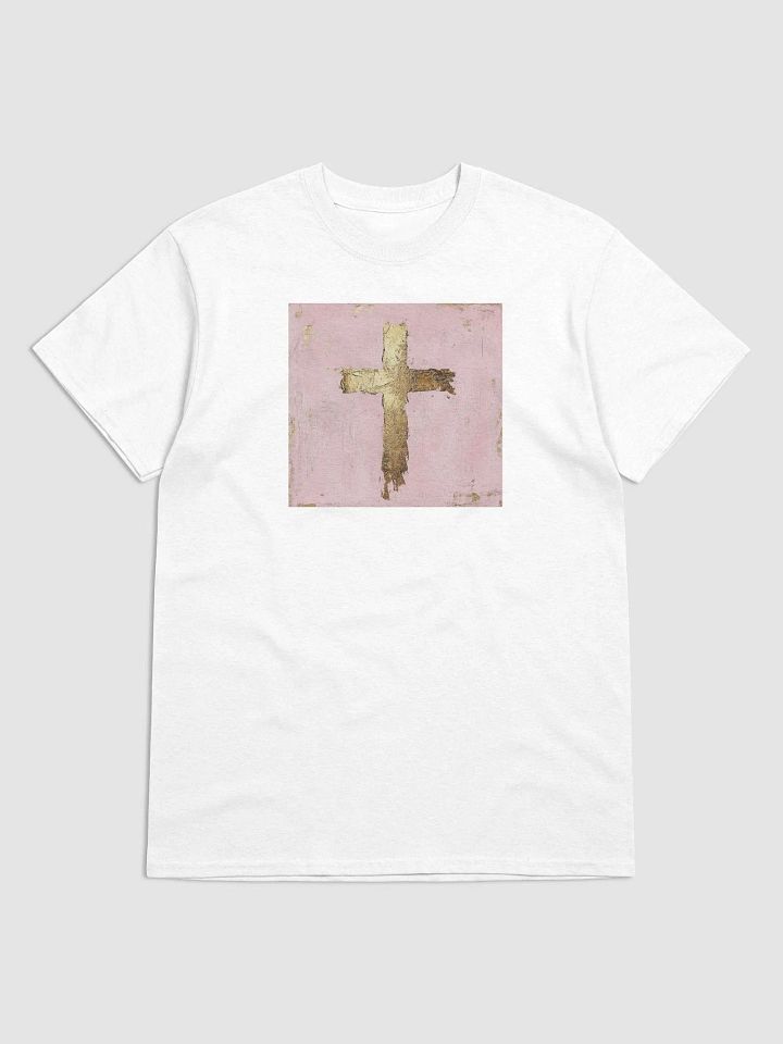 "Golden Cross" Minimalist Faith T-Shirt product image (17)