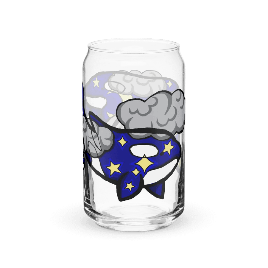 midnight orcas can-shaped glass product image (9)