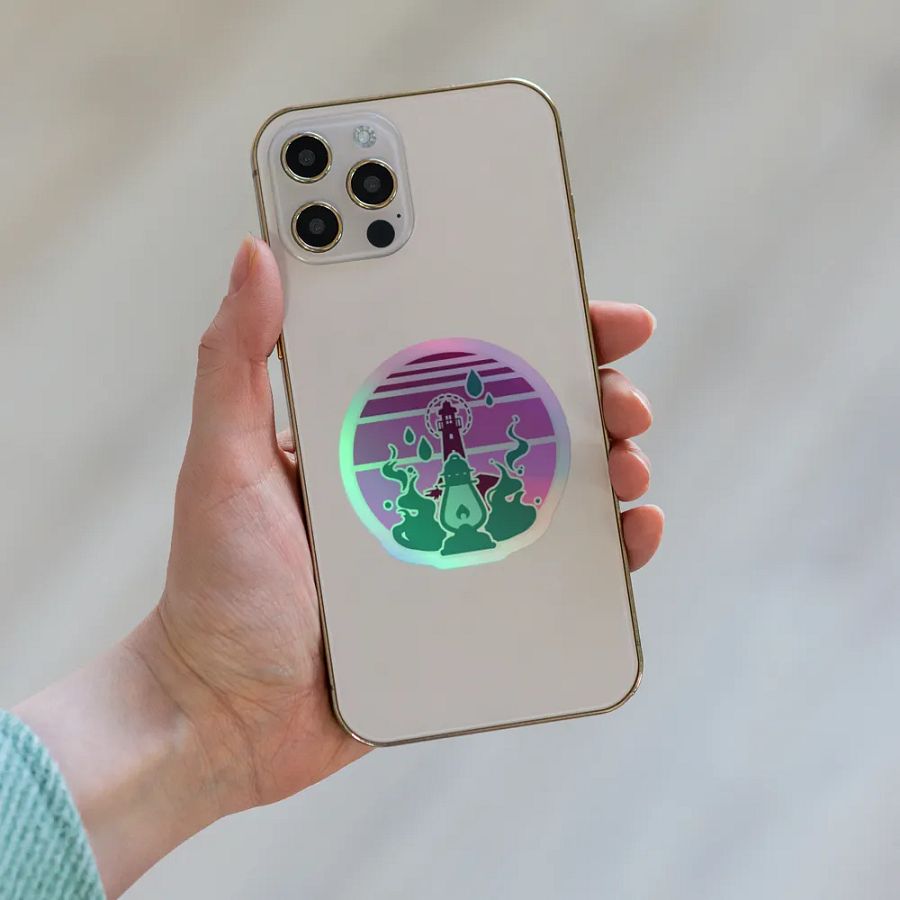 Safety in the Lighthouse | Kiss-Cut Holo Sticker product image (3)