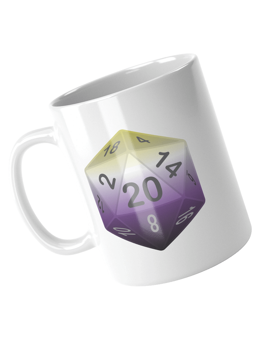 Non-binary Pride D20 Mug product image (7)