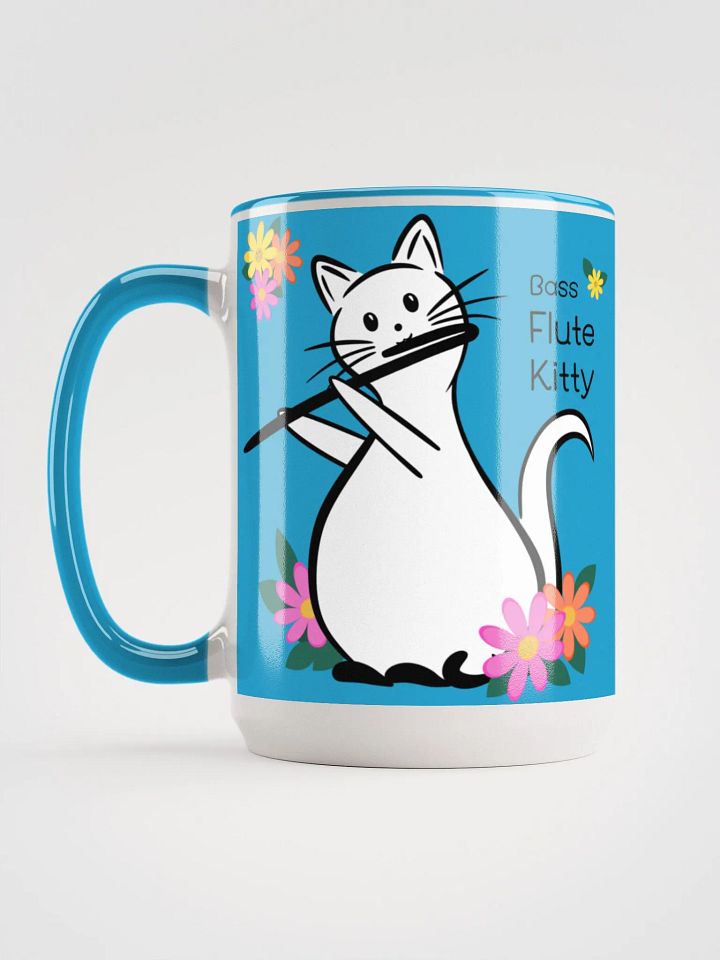 Flute Kitty Mug 15 oz - Bass Flute product image (2)