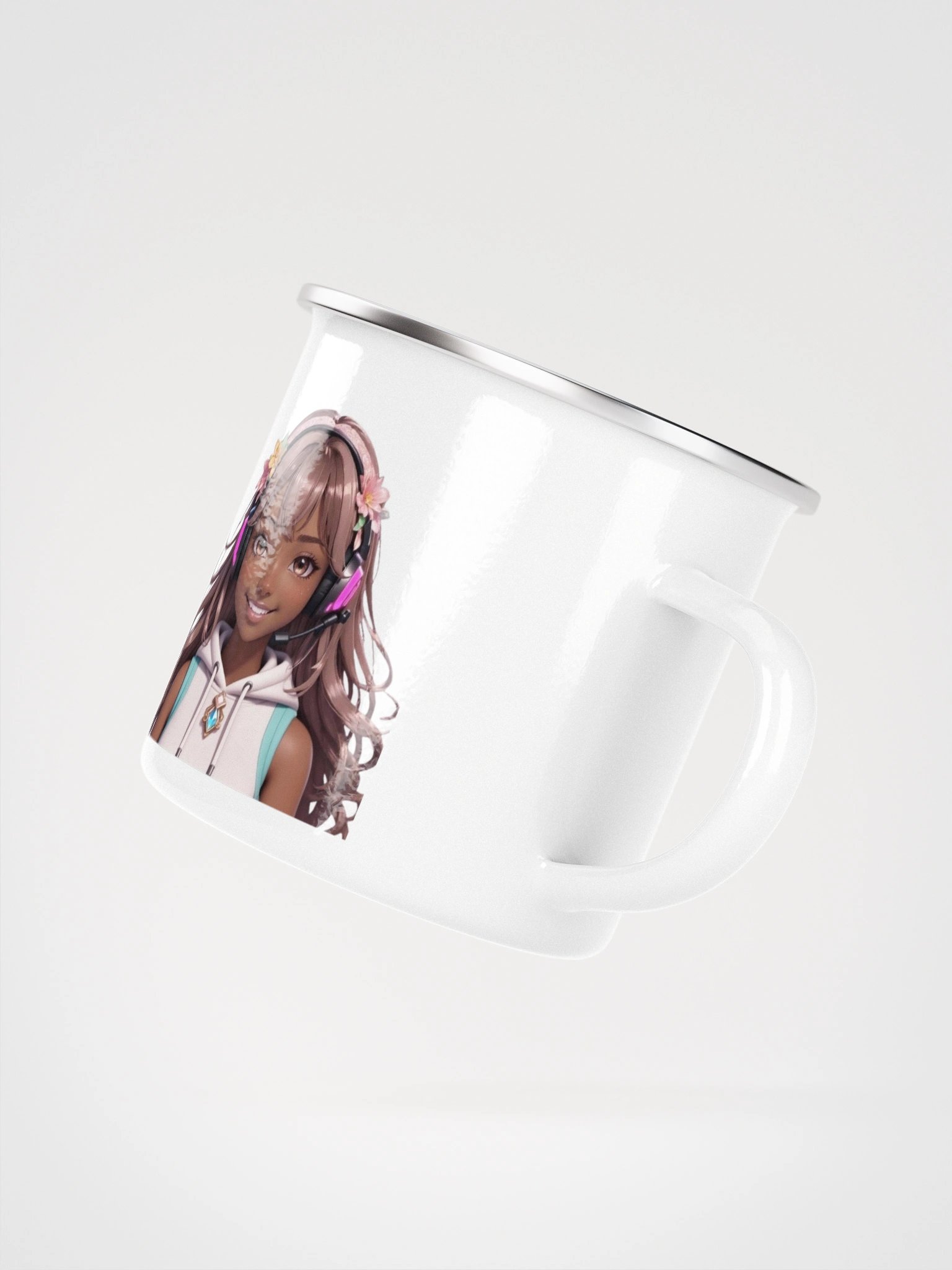 "Gamer Girl" Enamel Mug product image (3)