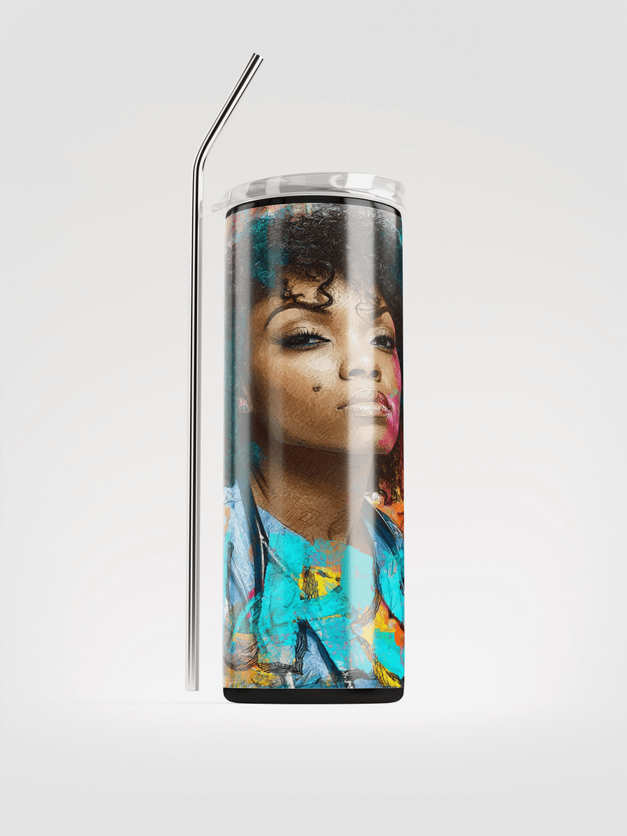 Vibrant Nurse Portrait Stainless Steel Tumbler product image (1)