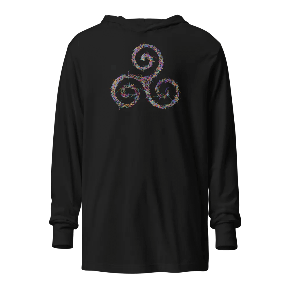 Colorful Biohazard Symbol Hooded Tee product image (1)