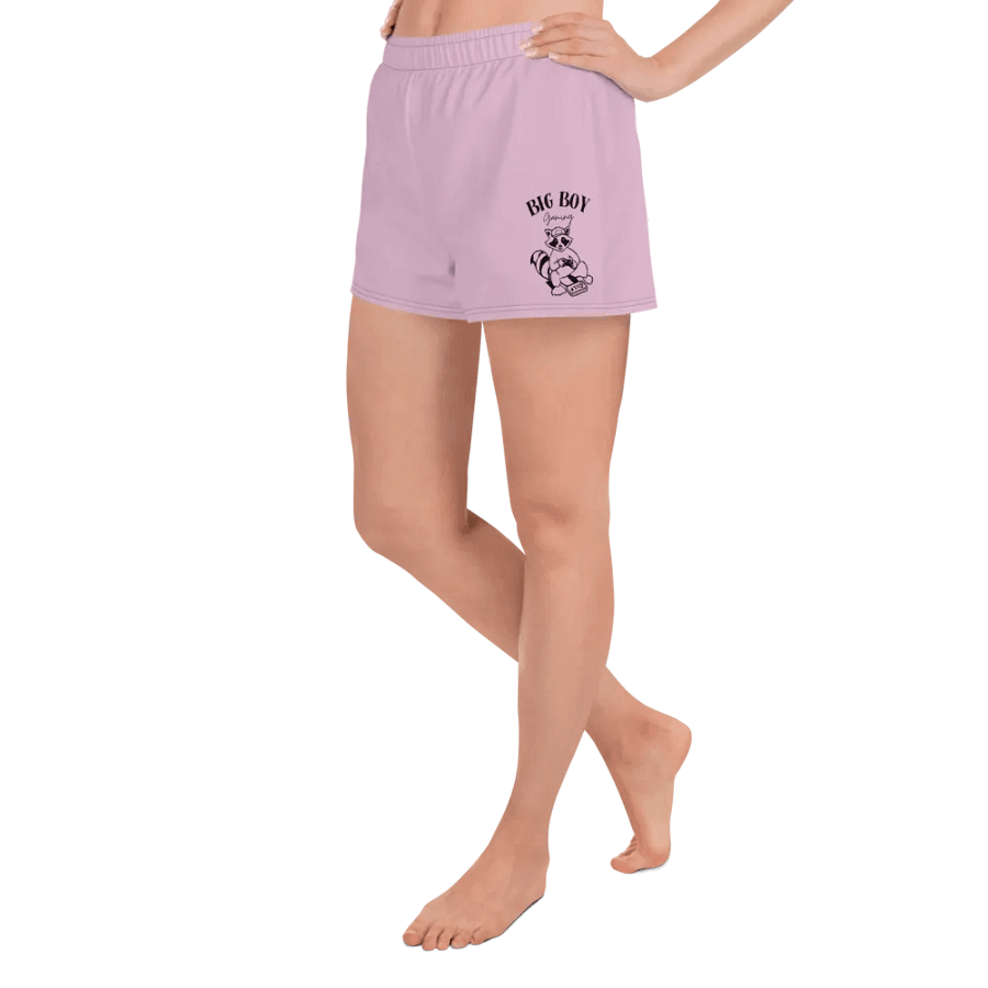 Big Boy Gaming Raccoon Women's Athletic Shorts product image (4)