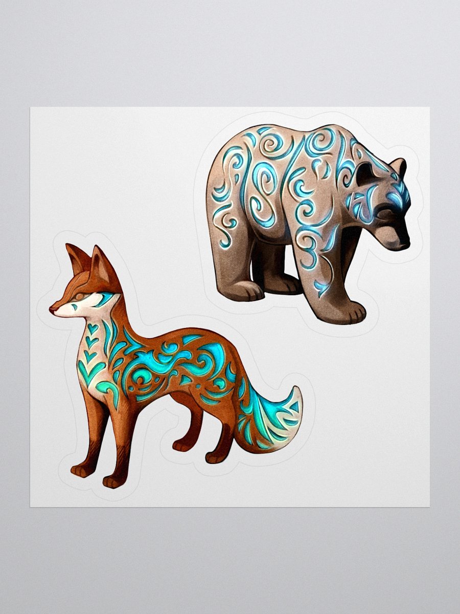 Forest totems | Kiss-cut sticker sheet product image (1)