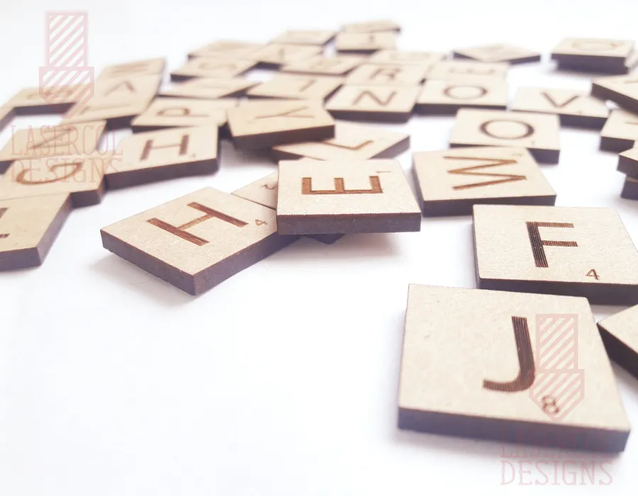 Scrabble tiles Alphabet - Laser Cut Files product image (6)