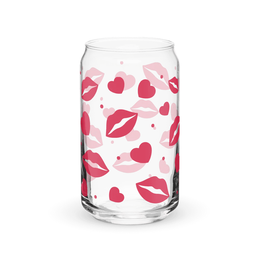 Kiss & Love Glass Tumbler with Bamboo Lid and Straw product image (8)