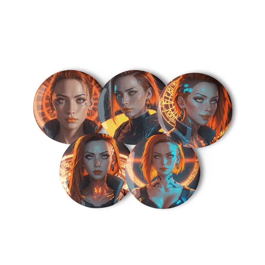 Duskfall Daycore: Neon Cybernetic Pin Collection product image (11)