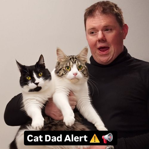 Cat dads and turtlenecks 🐢😻