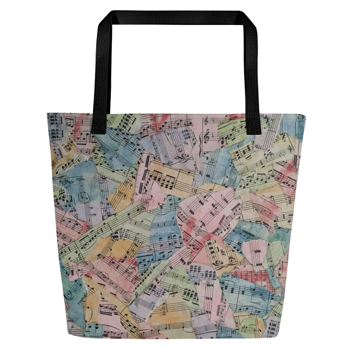 Colorful Sheet Music Tote Bag product image (2)