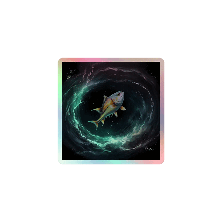 Fish Out Of Black Hole Stickers product image (1)