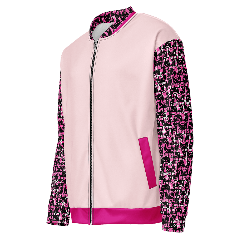 Experience Stories Unisex Bomber Jacket (Pink, Blush, and Black) product image (3)
