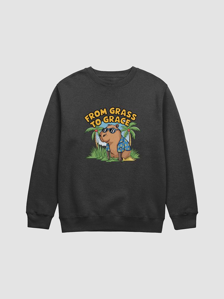From grass to grace Capybara Cabana Crewneck product image (1)