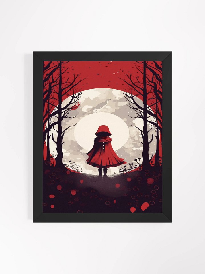 Dark Red Ridding Hood Framed Wall Art Canvas product image (2)
