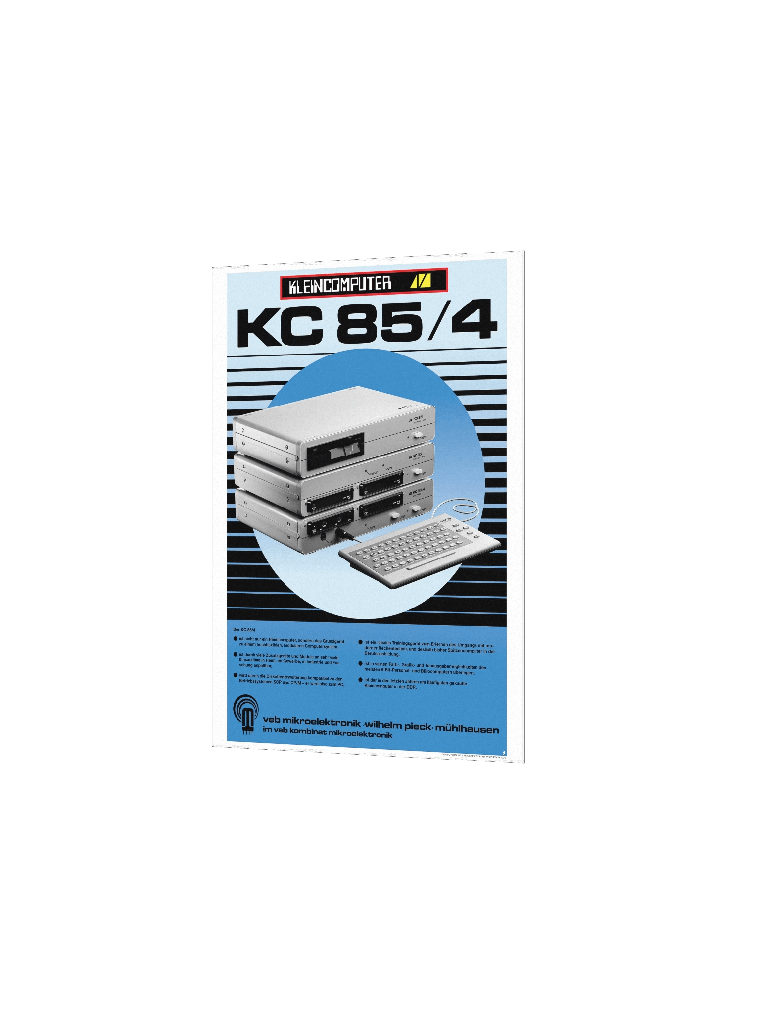 DDR Kleincomputer KC85/4 Poster (pristine design) product image (2)