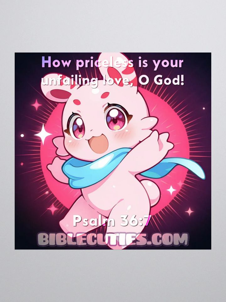 Bible Cuties Rosy - How priceless is your unfailing love, O God! Sticker product image (1)