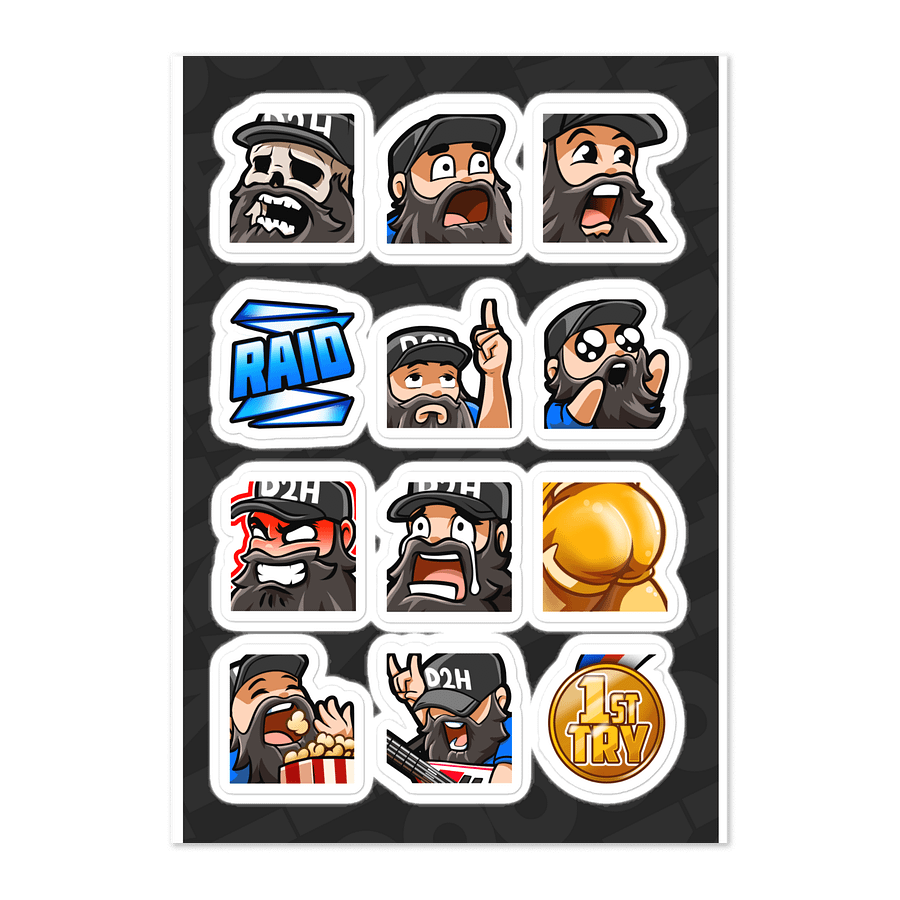 Emote Sticker Sheet. Set 5 product image (1)