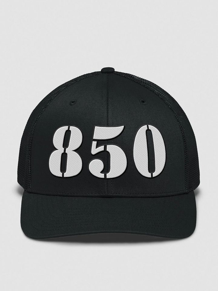 850 Destin Florida Area Code structured Trucker Snapback Hat product image (1)