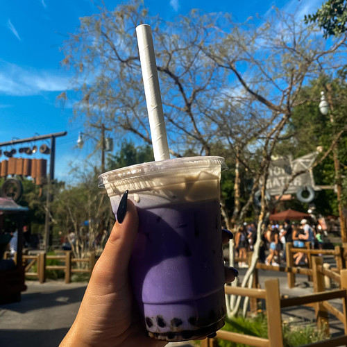 Disney food and drink deserves its own post, how do they make such tasty snacks ✨

Ube boba with a cold cream foam, Pym’s tes...
