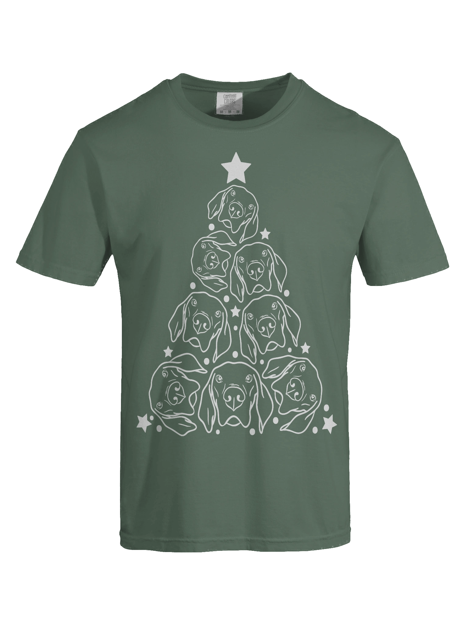Weimaraner(2) Christmas Tree T-Shirt product image (9)
