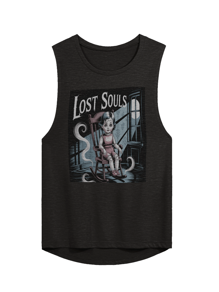 Midnight Veil Designs Women's Black Gothic Flowy Muscle Tank - Lost Souls - S-2XL product image (1)