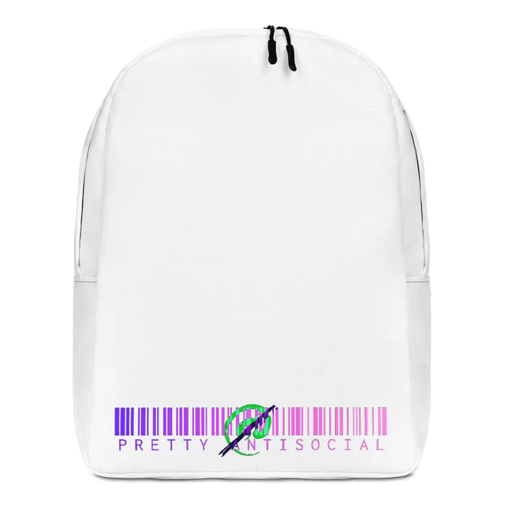 Pretty AntiSocial Barcode Minimalist Backpack product image (1)
