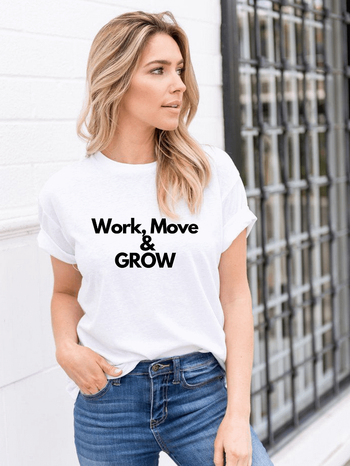 Work, Move & Grow Tee product image (1)
