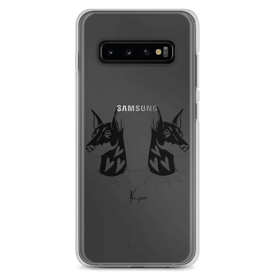 Doberman Twins w/ Signature Clear Phone Case S product image (7)