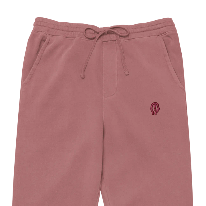 EXCLAIMING MENTALLY (rose design) pigment dyed sweatpants product image (11)