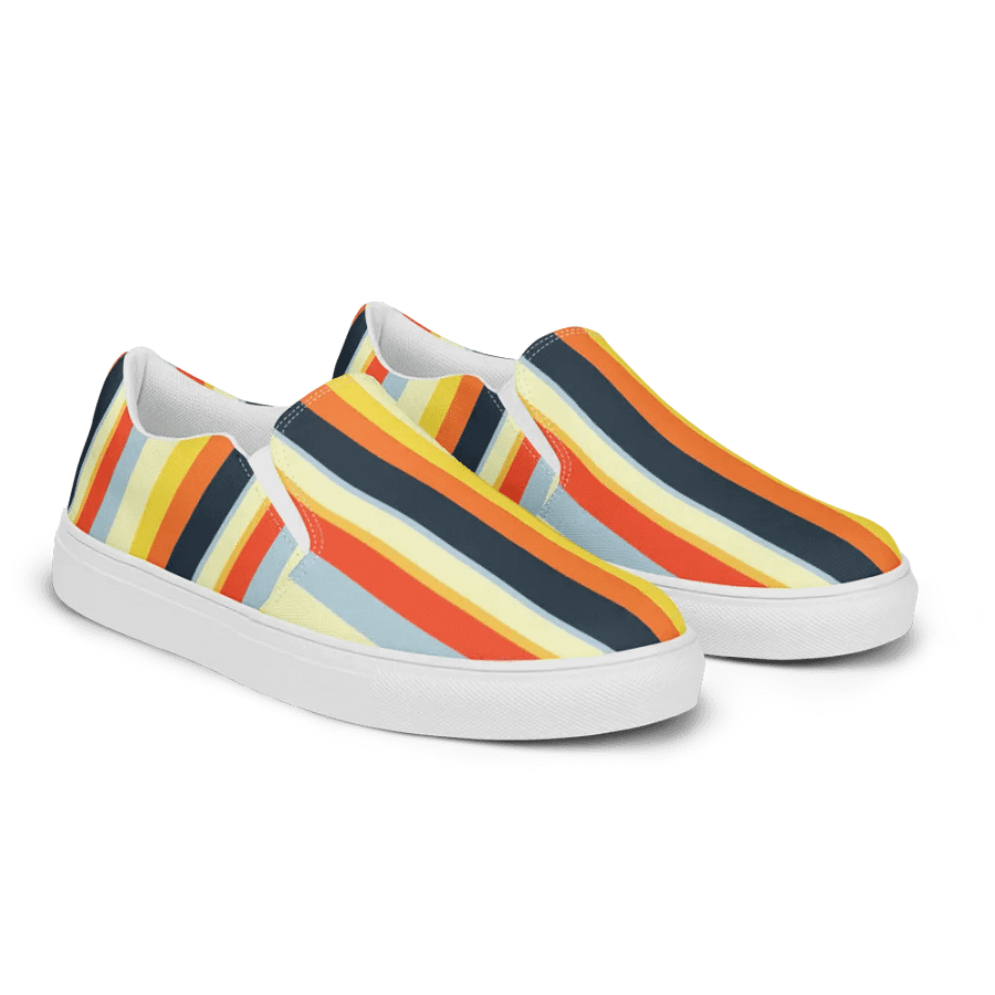 Chromatic Stride Women's Slip-On Canvas Shoes product image (6)