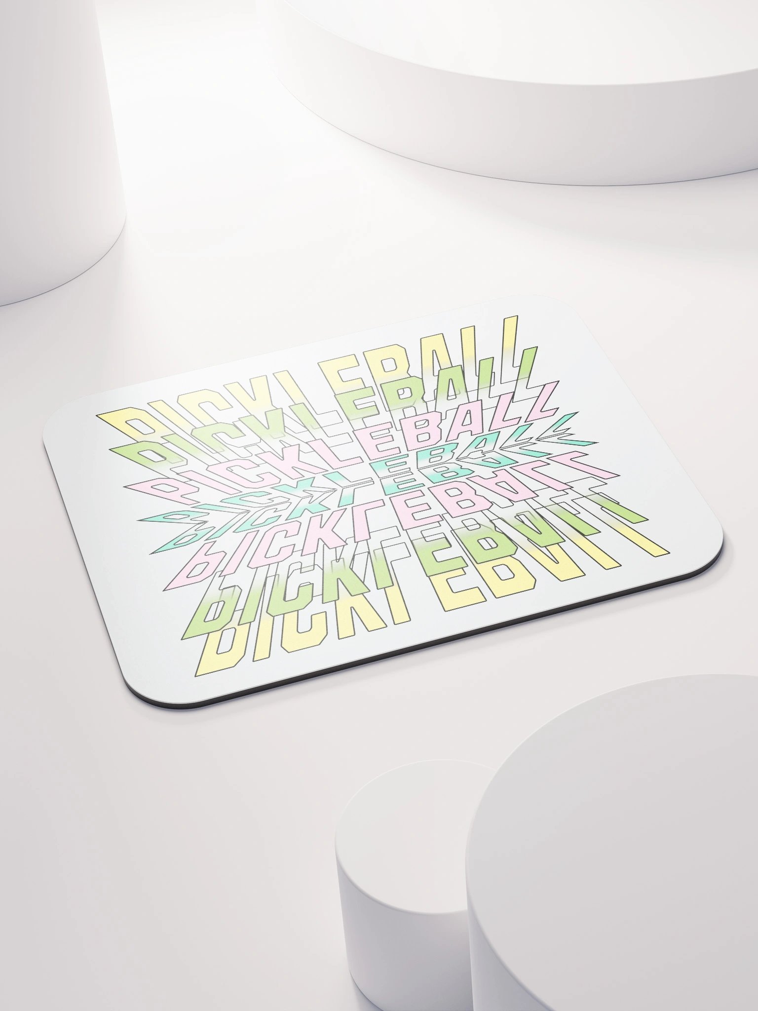 Pickleball Stacked Reflective Mirage Mouse Pad product image (4)