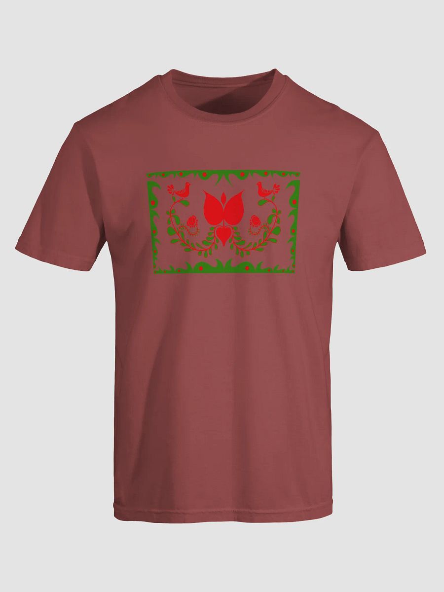 Hungarian Folk-Style Red Flower T-Shirt product image (5)