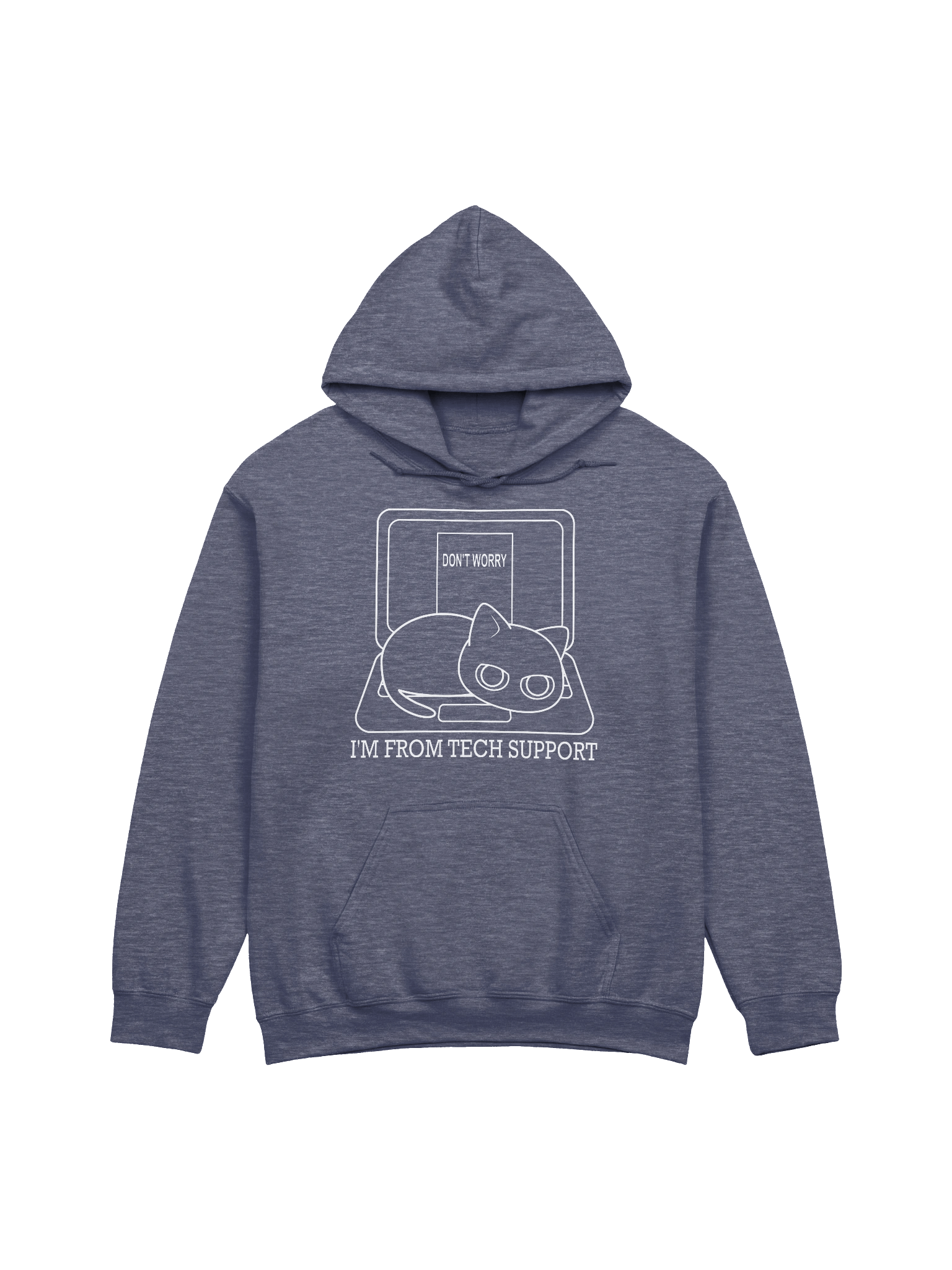 Cat on Laptop - Unisex Adult Hoodie product image (5)