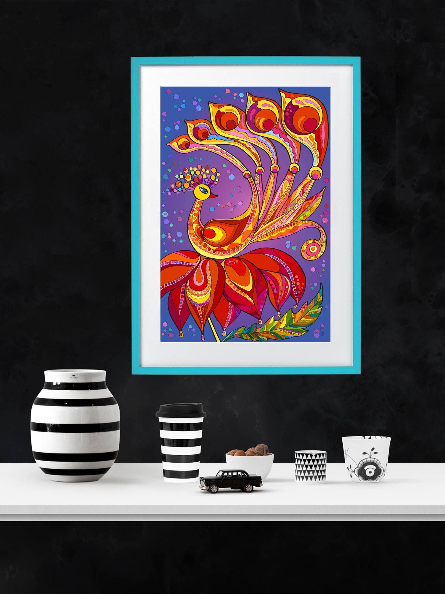 Vibrant Matte Poster Print - Happy Bird product image (5)