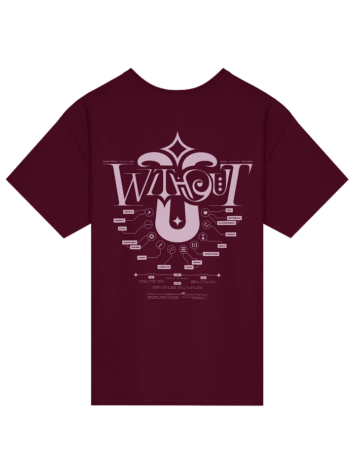 W/O U Pink/Maroon Shirt product image (2)