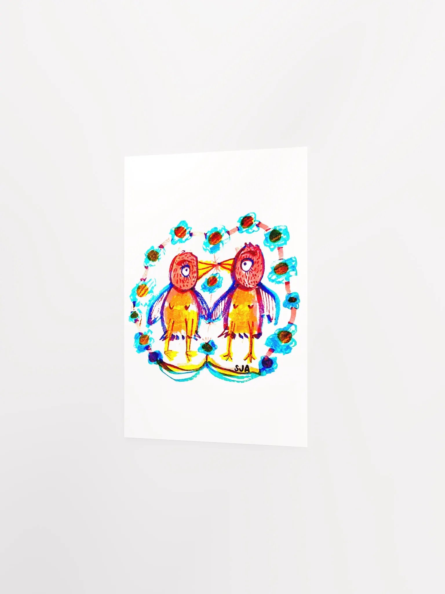 Kissy Birds matte poster product image (3)