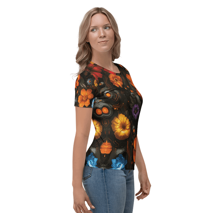 Floral Override – Botanical Circuitry T-Shirt product image (2)