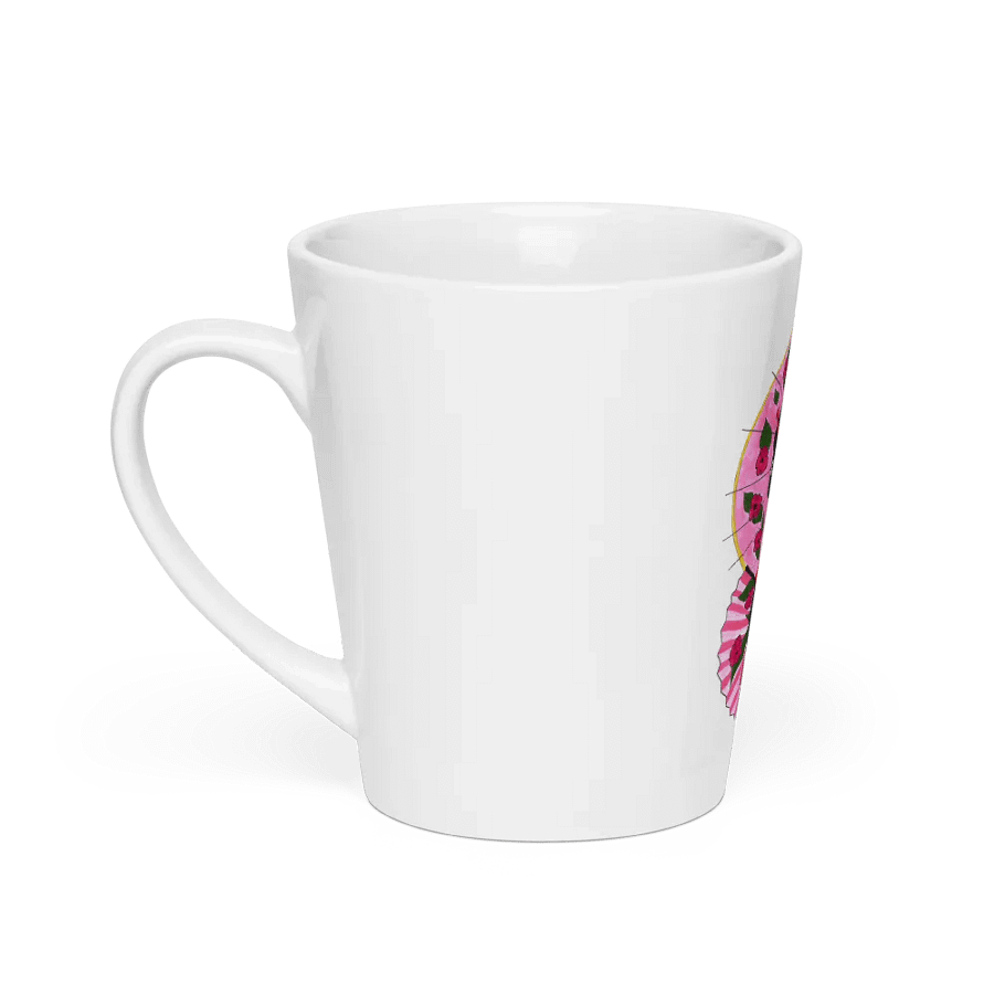 Japanese Geisha (art by Dina R.) acrylic painting - Latte Mug product image (1)