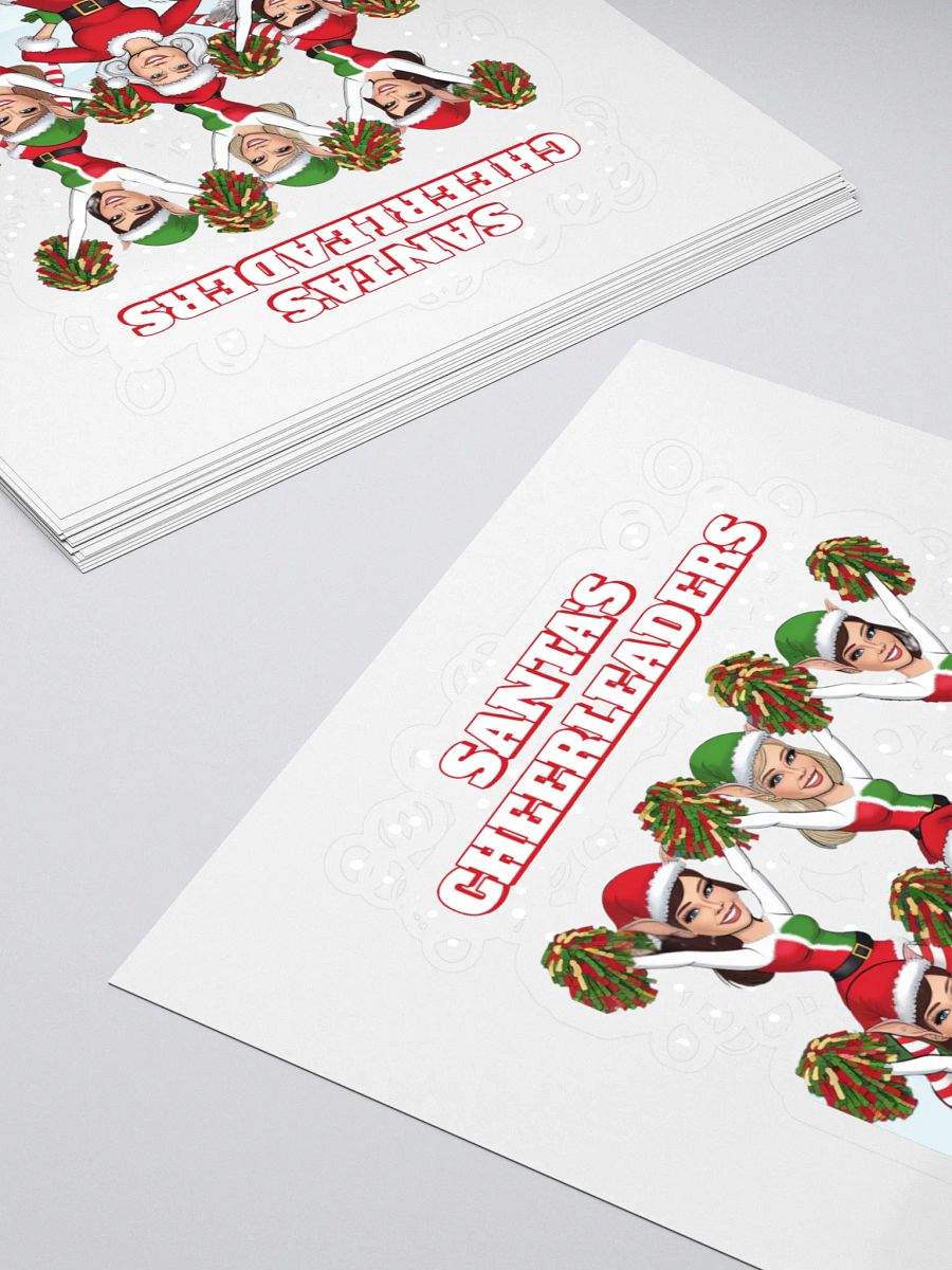 Santa's Cheerleaders Elves Squad Sticker product image (4)